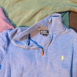 Lot of 3 men’s Large Ralph Lauren Polo pullovers.